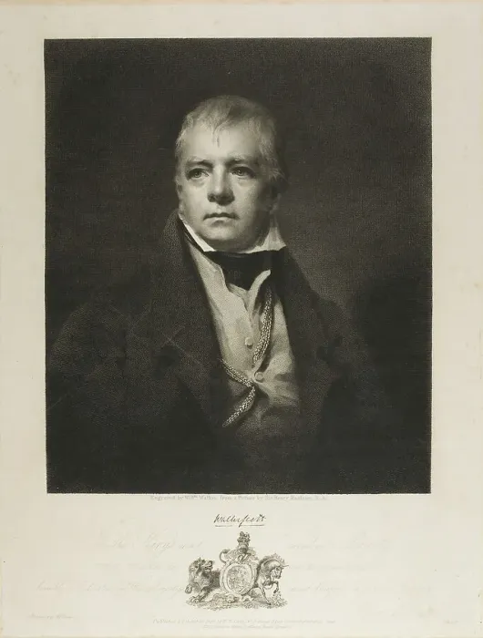 Framed Print : Sir Walter Scott Bart, 1826. Creator: William Walker Framed Print : Sir Walter Scott Bart, 1826. Creator: William Walker