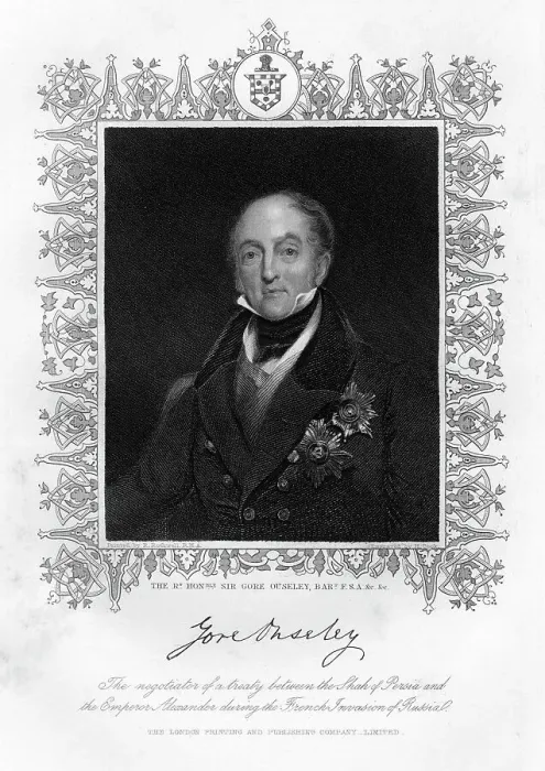 Framed Print : Sir William Gore Ouseley (1797-1866), 19th century. Artist: Henry R Cook Framed Print : Sir William Gore Ouseley (1797-1866), 19th century. Artist: Henry R Cook