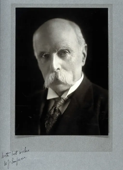 Framed Print : Sir William John Ritchie Simpson. Creator: Claude Harris