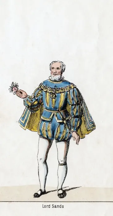 Framed Print : Sir William Sands, costume design for Shakespeares play, Henry VIII, 19th century Framed Print : Sir William Sands, costume design for Shakespeares play, Henry VIII, 19th century