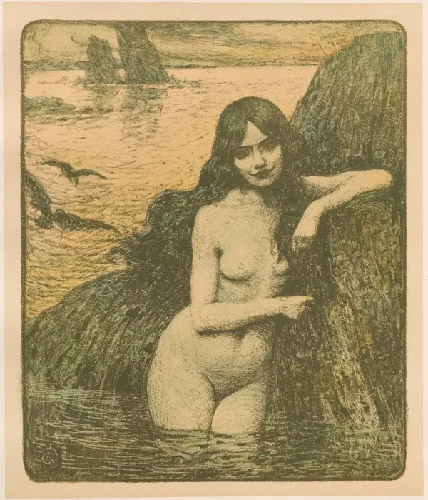 Framed Print : Sirene, 1896. Creator: Charles-Francois-Prosper Guerin (French, 1875-1939) Framed Print : Sirene, 1896. Creator: Charles-Francois-Prosper Guerin (French, 1875-1939)