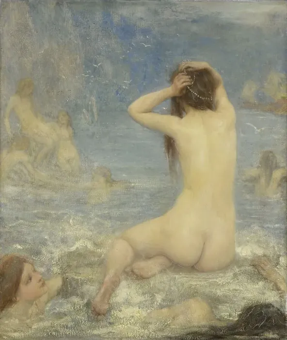 Framed Print : The Sirens, 1870-1910. Creator: John MacAllan Swan Framed Print : The Sirens, 1870-1910. Creator: John MacAllan Swan