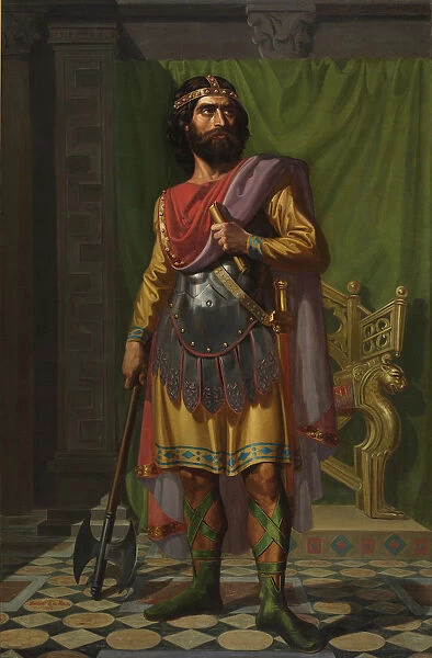 Sisebut, Visigothic King, 1854. Artist: Roca y Delgado, Mariano de la (1825-1872)