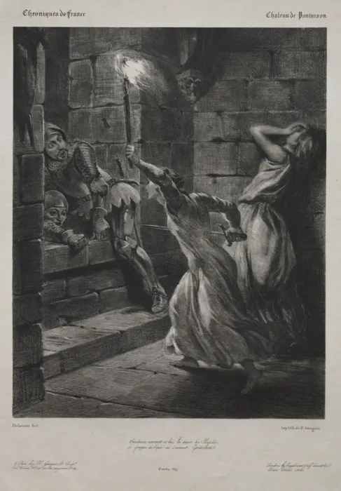 Framed Print : The Sister of Duguesclin, 1829. Creator: Eugene Delacroix (French, 1798-1863); H Framed Print : The Sister of Duguesclin, 1829. Creator: Eugene Delacroix (French, 1798-1863); H