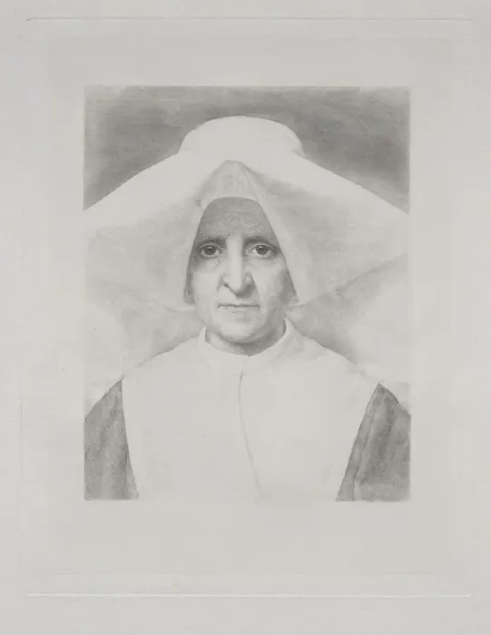 Framed Print : Sister Rosalie, Front View. Creator: Claude-Ferdinand Gaillard (French, 1834-1887) Framed Print : Sister Rosalie, Front View. Creator: Claude-Ferdinand Gaillard (French, 1834-1887)