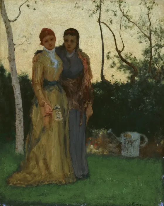 Framed Print : The Sisters, 1882. Creator: George Inness Framed Print : The Sisters, 1882. Creator: George Inness