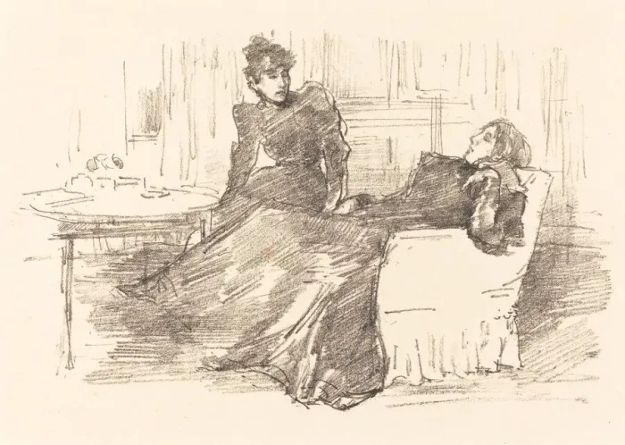 Framed Print : The Sisters, 1894 / 1895. Creator: James Abbott McNeill Whistler Framed Print : The Sisters, 1894 / 1895. Creator: James Abbott McNeill Whistler