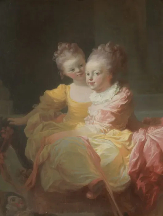 Framed Print : The Two Sisters, ca. 1769-70. Creator: Jean-Honore Fragonard Framed Print : The Two Sisters, ca. 1769-70. Creator: Jean-Honore Fragonard