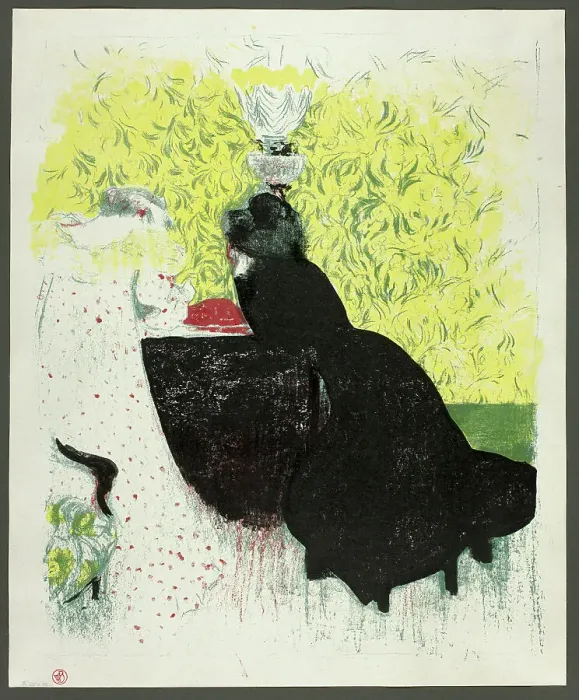 Framed Print : The Two Sisters-in-Law, plate twelve from Landscapes and Interiors, 1899. Creator: Edouard Vuillard Framed Print : The Two Sisters-in-Law, plate twelve from Landscapes and Interiors, 1899. Creator: Edouard Vuillard
