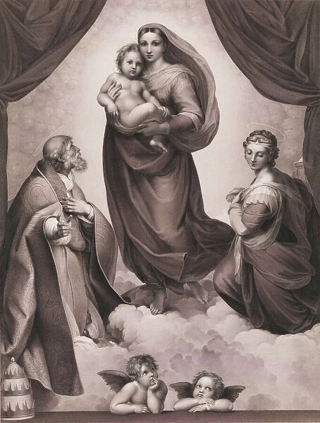 The Sistine Madonna, . n. d. Creator: Johann Friedrich Wilhelm Müller