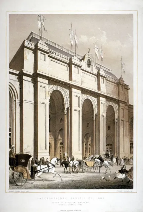 Framed Print : Site of the 1862 International Exhibition, Cromwell Road, Kensigton, London, 1862 Framed Print : Site of the 1862 International Exhibition, Cromwell Road, Kensigton, London, 1862