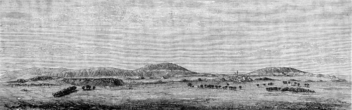 Framed Print : The site of Nineveh, from a sketch by Mr. George Smith, 1873. Creator: Unknown Framed Print : The site of Nineveh, from a sketch by Mr. George Smith, 1873. Creator: Unknown