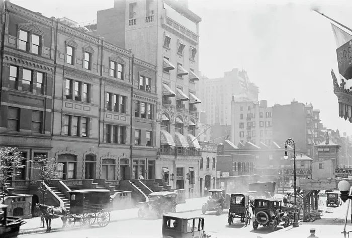 Framed Print : Site of Steinway Hall, W. 57th, (1916?). Creator: Bain News Service Framed Print : Site of Steinway Hall, W. 57th, (1916?). Creator: Bain News Service