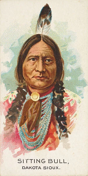 Sitting Bull, Dakota Sioux, from the American Indian Chiefs series (N2) for Allen &