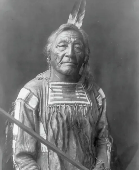 Framed Print : Sitting Elk-Apsaroke, c1908. Creator: Edward Sheriff Curtis Framed Print : Sitting Elk-Apsaroke, c1908. Creator: Edward Sheriff Curtis