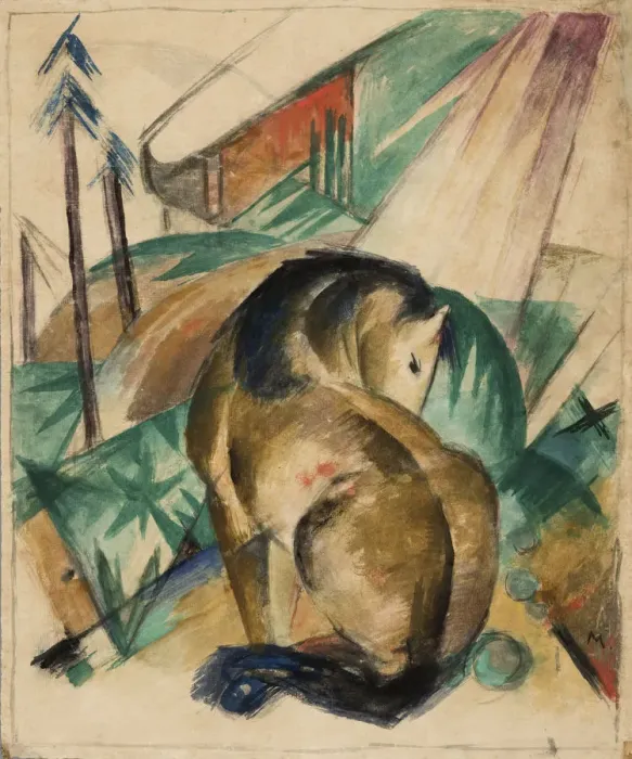 Framed Print : Sitting horse, c. 1912 Framed Print : Sitting horse, c. 1912