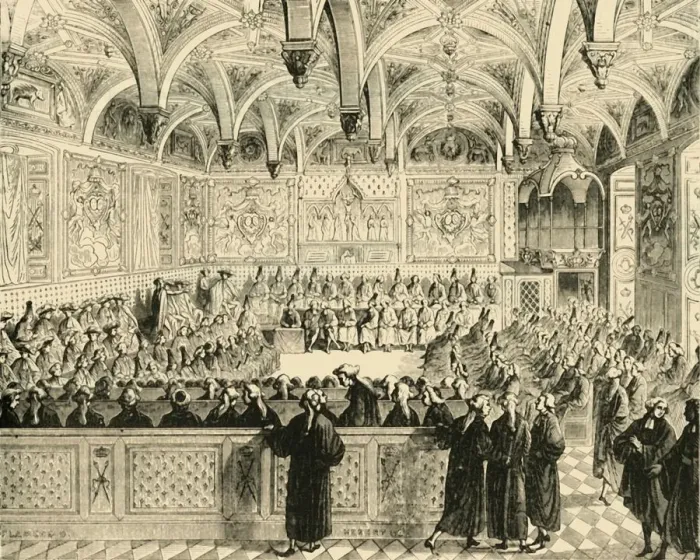 Framed Print : Sitting of the Parliament of Paris, 1890. Creator: Unknown Framed Print : Sitting of the Parliament of Paris, 1890. Creator: Unknown