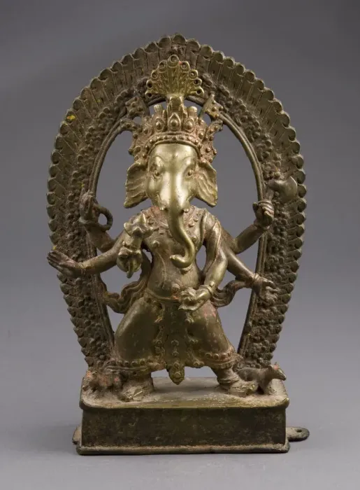 Framed Print : Six-Armed God Ganesha, 17th century. Creator: Unknown Framed Print : Six-Armed God Ganesha, 17th century. Creator: Unknown