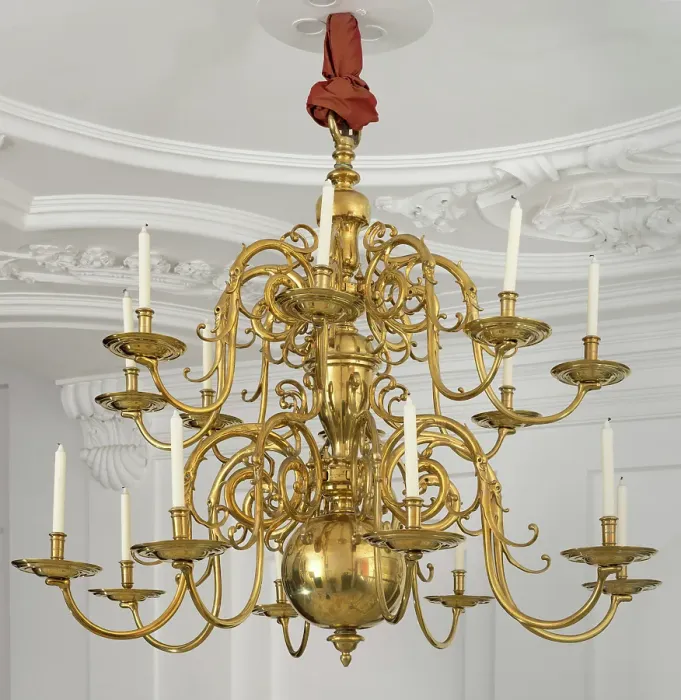 Framed Print : Sixteen-Arm Chandelier. Creator: Anon Framed Print : Sixteen-Arm Chandelier. Creator: Anon