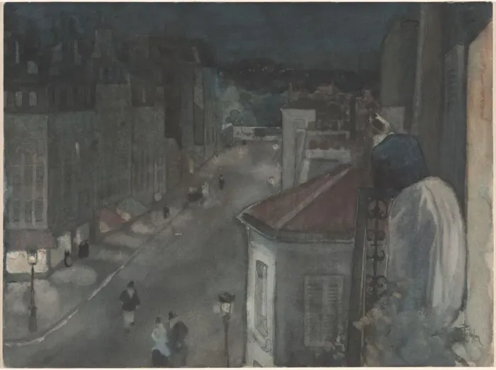 Framed Print : From the Sixth Floor, late 19th-early 20th century. Creator: Theophile Alexandre Steinlen Framed Print : From the Sixth Floor, late 19th-early 20th century. Creator: Theophile Alexandre Steinlen