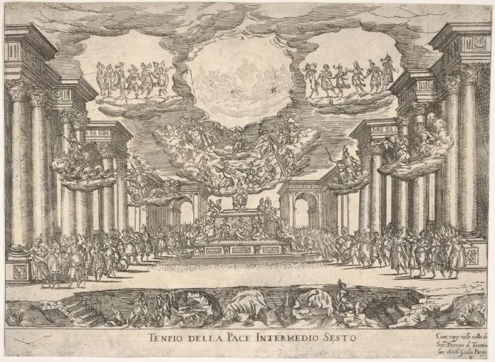 Framed Print : Sixth interlude: temple of peace (Intermedio sesto: tempio della pace) Framed Print : Sixth interlude: temple of peace (Intermedio sesto: tempio della pace)