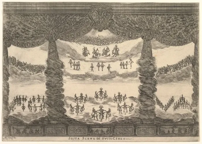 Framed Print : Sixth scene, the heavens, from The marriage of the gods (Le nozze degli Dei), 1637 Framed Print : Sixth scene, the heavens, from The marriage of the gods (Le nozze degli Dei), 1637