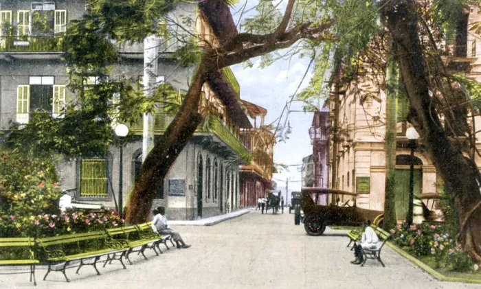 Framed Print : Sixth Street, Panama City, c1900s Framed Print : Sixth Street, Panama City, c1900s