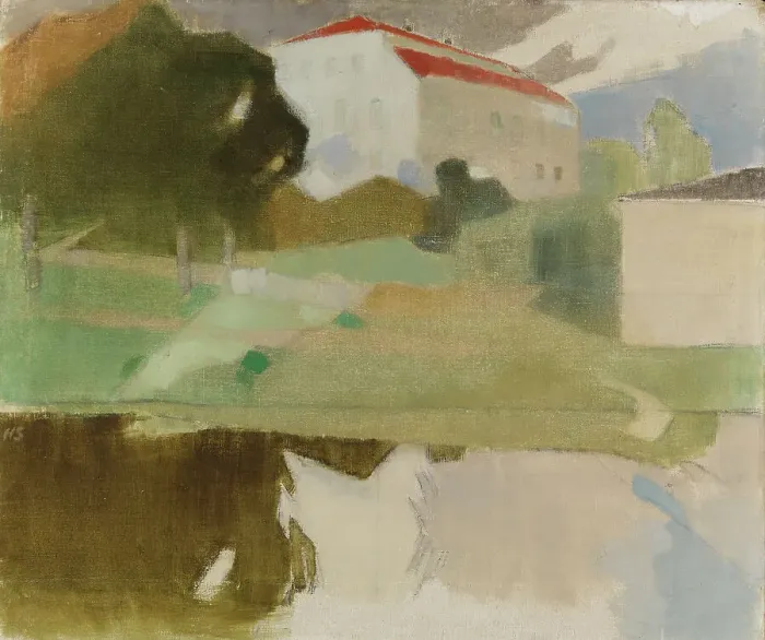 Framed Print : Sjundby Manor, 1927. Creator: Helene Schjerfbeck Framed Print : Sjundby Manor, 1927. Creator: Helene Schjerfbeck
