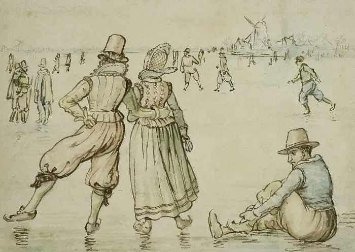 Framed Print : Skater. Creator: Hendrick Avercamp Framed Print : Skater. Creator: Hendrick Avercamp