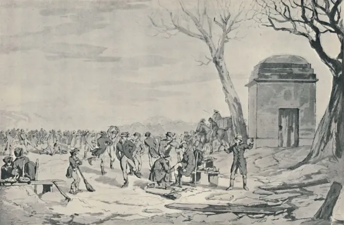 Framed Print : Skating in Hyde Park, 1807, 1920. Artist: John Augustus Atkinson Framed Print : Skating in Hyde Park, 1807, 1920. Artist: John Augustus Atkinson