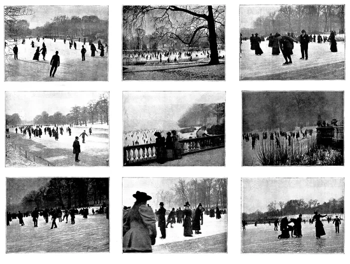 Framed Print : Skating in London: Regent's Park, The Serpentine, and Highgate Ponds, 1895 Framed Print : Skating in London: Regent's Park, The Serpentine, and Highgate Ponds, 1895
