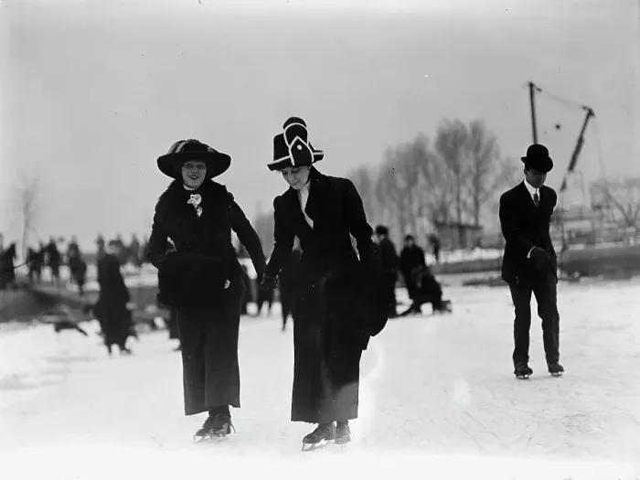 Framed Print : Skating Party, 1912. Creator: Harris & Ewing. Skating Party, 1912. Creator: Harris & Ewing Framed Print : Skating Party, 1912. Creator: Harris & Ewing. Skating Party, 1912. Creator: Harris & Ewing