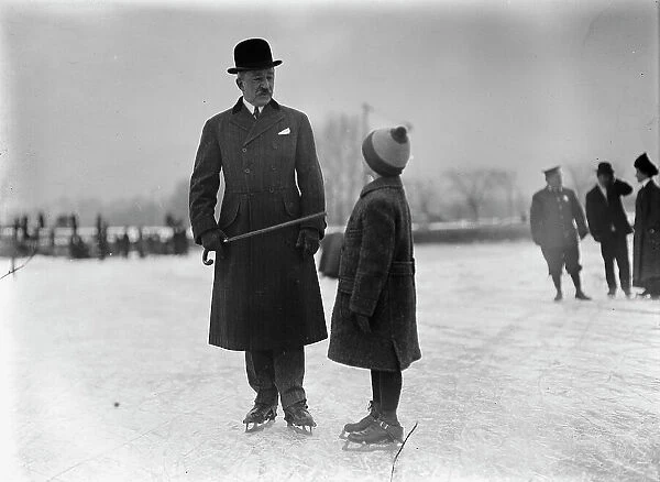 Skating Party, 1912. Creator: Harris & Ewing. Skating Party, 1912. Creator: Harris & Ewing