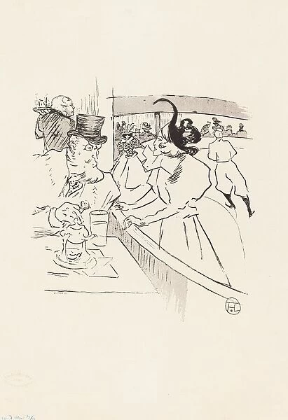 In the Skating Professional Beauty, 1895. Creator: Henri de Toulouse-Lautrec