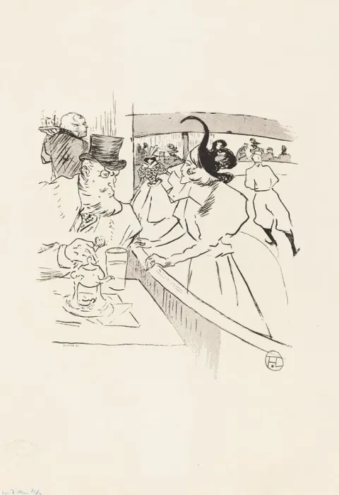 Framed Print : In the Skating Professional Beauty, 1895. Creator: Henri de Toulouse-Lautrec Framed Print : In the Skating Professional Beauty, 1895. Creator: Henri de Toulouse-Lautrec