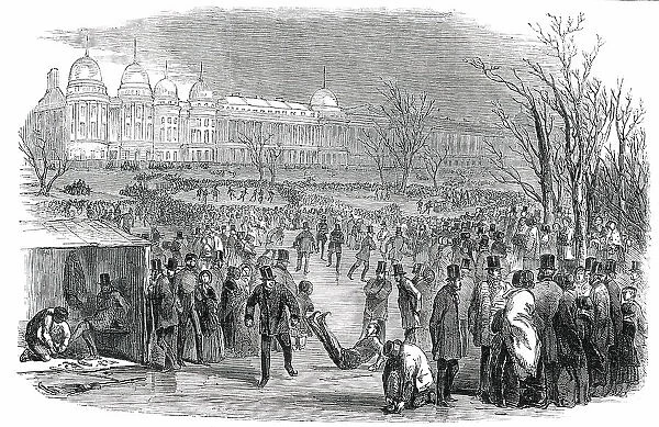 Skating in the Regent's-Park, 1850. Creator: Unknown