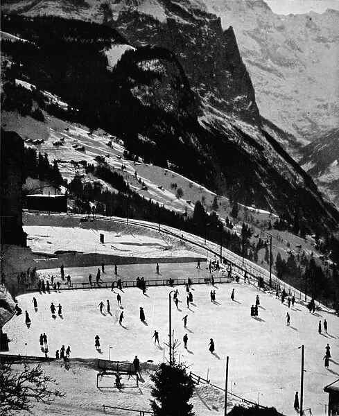 The Skating Rink at Wengen, c1911, (1912). Artist: Wardrop Openshaw Muir