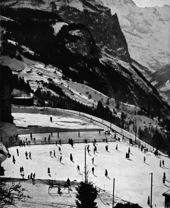 Framed Print : The Skating Rink at Wengen, c1911, (1912). Artist: Wardrop Openshaw Muir Framed Print : The Skating Rink at Wengen, c1911, (1912). Artist: Wardrop Openshaw Muir