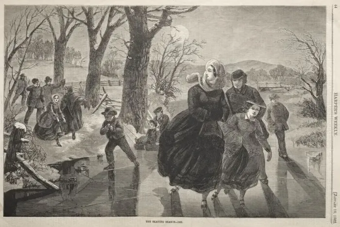 Framed Print : The Skating Season - 1862, 1862. Creator: Winslow Homer (American, 1836-1910) Framed Print : The Skating Season - 1862, 1862. Creator: Winslow Homer (American, 1836-1910)