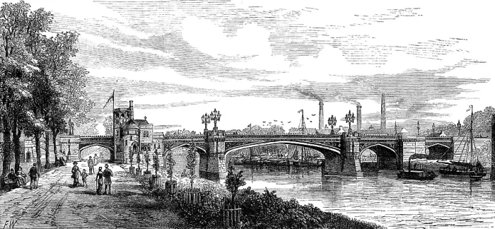 Framed Print : Skeldergate Bridge, York, 1881. Creator: Unknown Framed Print : Skeldergate Bridge, York, 1881. Creator: Unknown