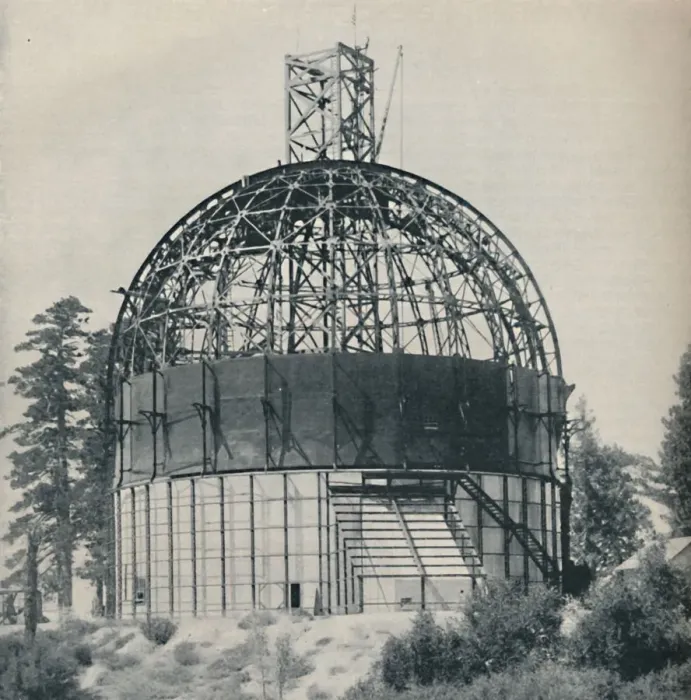 Framed Print : Skeleton Dome to House an Astronomical Mammoth, c1935 Framed Print : Skeleton Dome to House an Astronomical Mammoth, c1935