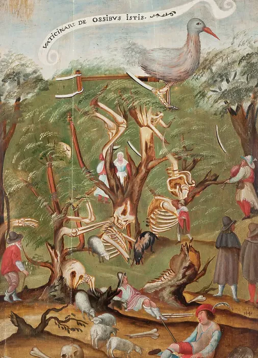 Framed Print : The Skeleton Forest, 1641. Creator: Unknown Framed Print : The Skeleton Forest, 1641. Creator: Unknown