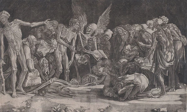 Skeletons, dated 1518. Creator: Agostino Veneziano