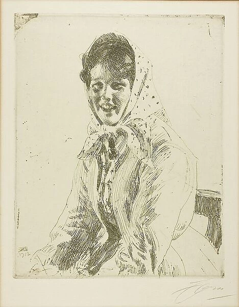 Skerikulla (A Skeri Girl), 1912. Creator: Anders Leonard Zorn