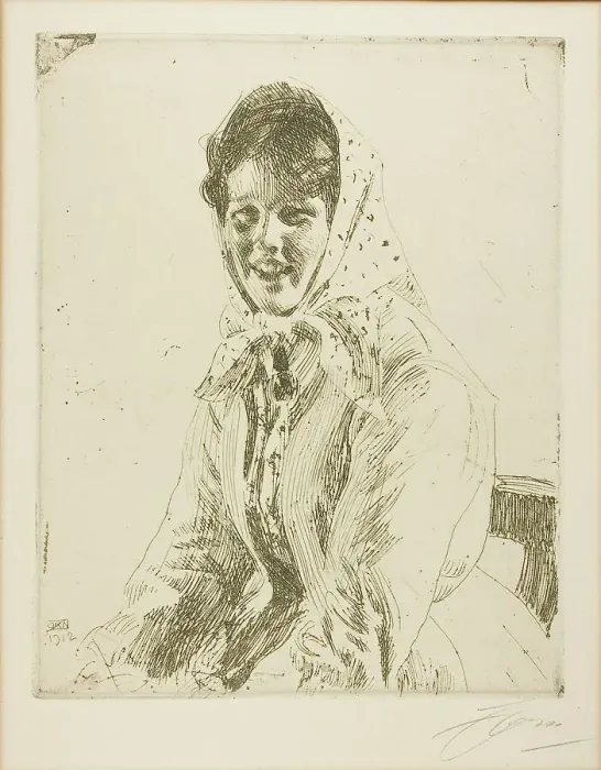 Framed Print : Skerikulla (A Skeri Girl), 1912. Creator: Anders Leonard Zorn Framed Print : Skerikulla (A Skeri Girl), 1912. Creator: Anders Leonard Zorn