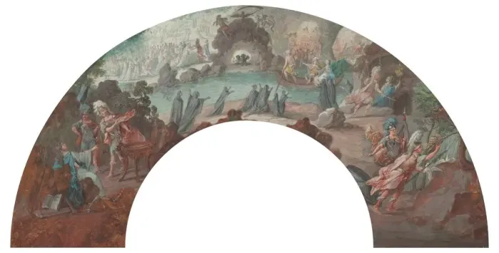 Framed Print : Sketch for the Aeneid, 1700s. Creator: Anonymous Framed Print : Sketch for the Aeneid, 1700s. Creator: Anonymous