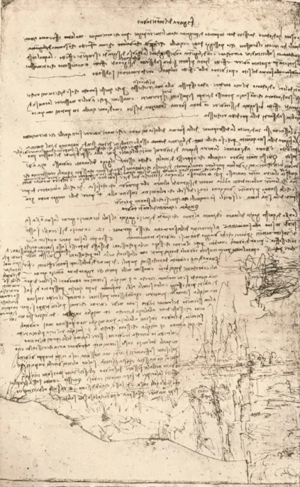 Framed Print : Sketch of Armenian mountains, c1472-c1519 (1883). Artist: Leonardo da Vinci Framed Print : Sketch of Armenian mountains, c1472-c1519 (1883). Artist: Leonardo da Vinci