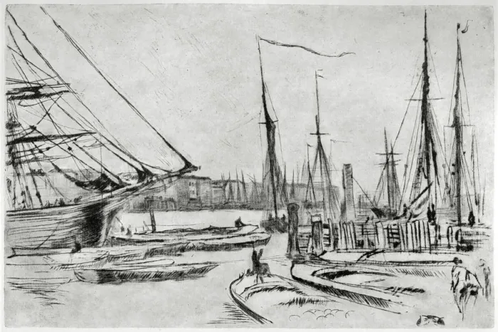 Framed Print : A sketch from Billingsgate, 19th century (1904). Artist: James Abbott McNeill Whistler Framed Print : A sketch from Billingsgate, 19th century (1904). Artist: James Abbott McNeill Whistler