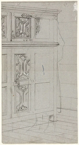 Sketch of a Cabinet, n. d. Creator: Henry Stacy Marks