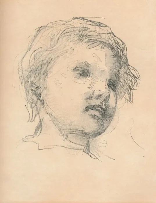 Framed Print : Sketch of a child, c1920. Artist: Matthias Marris Framed Print : Sketch of a child, c1920. Artist: Matthias Marris